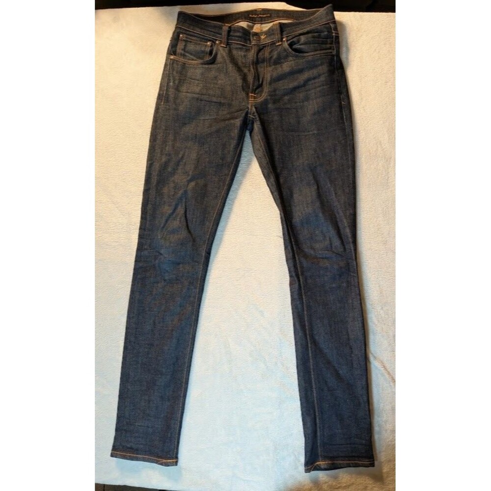 Nudie Jeans Lean Dean Dry 16 Dips Men 32x34 Slim Tapered Organic Made Italy